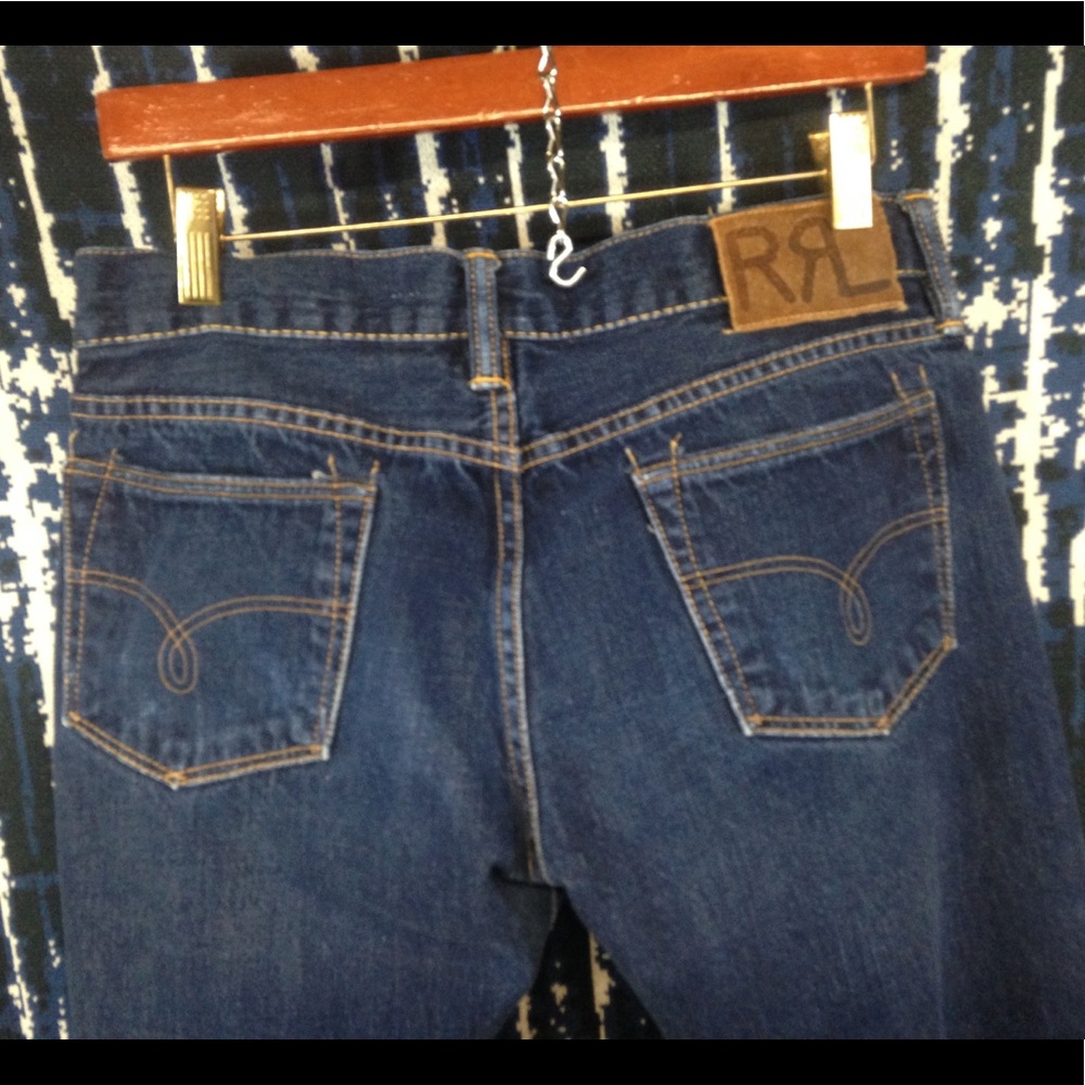 SOLD Euc RRL straight leg jeans Sz 28x34 - Picture 7 of 7